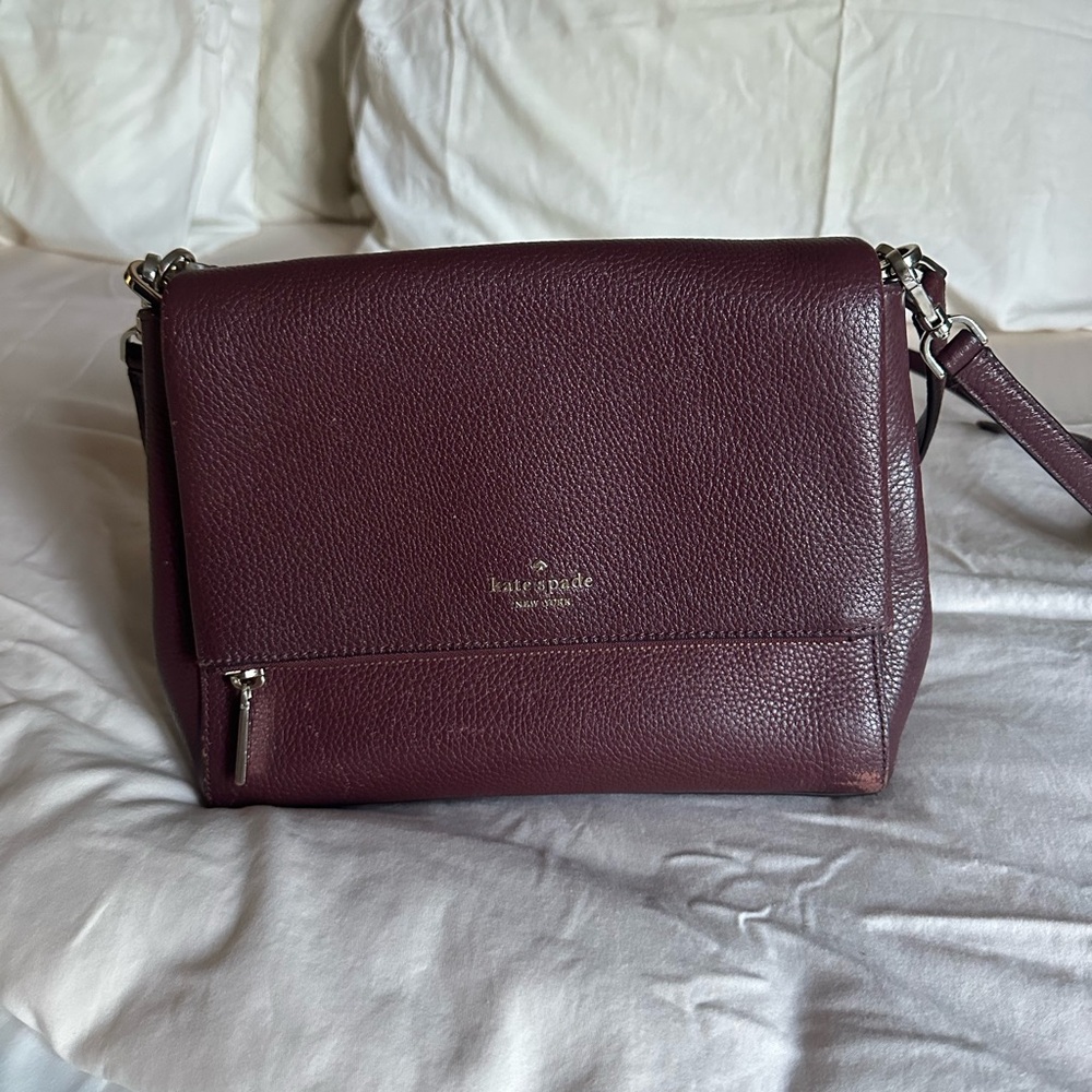 Kate Spade Plum Leather Crossbody Bag